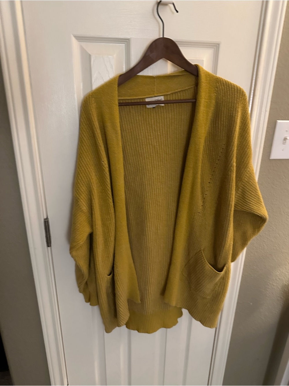 Universal Thread Mustard Open-Front Cardigan